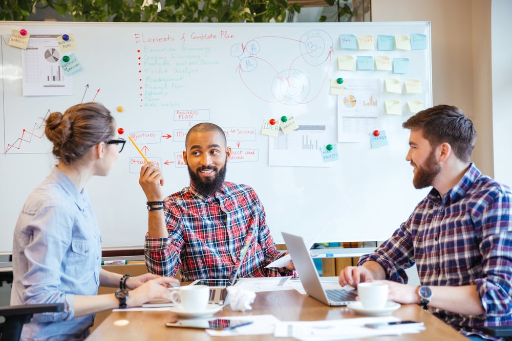 employees in a conference room