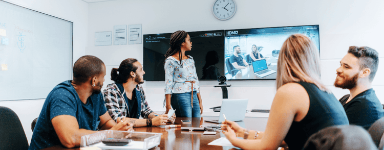 video conference hybrid work model