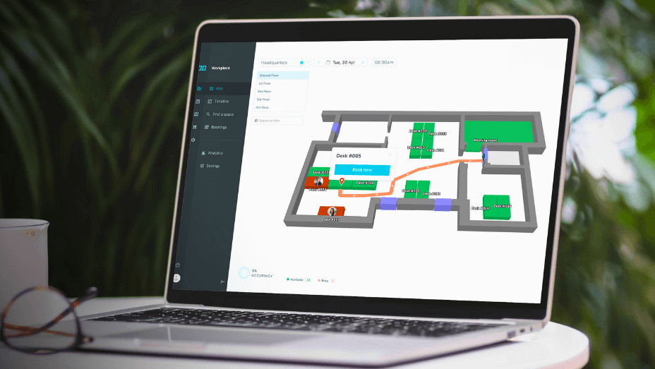 Yarooms wayfinding application